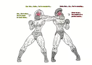 Page 22 of Boxing Girls Katie vs. Liz Rounds 1-4 (English) Plus Bonus Sisters Round - preview thumbnail