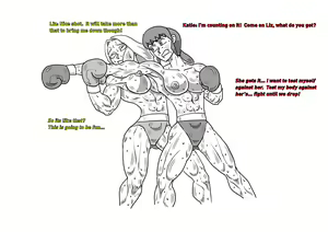 Page 5 of Boxing Girls Katie vs. Liz Rounds 1-4 (English) Plus Bonus Sisters Round - preview thumbnail