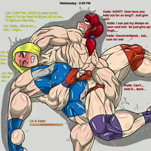 Page 73 of Boxing Girls Katie vs. Liz Rounds 1-4 (English) Plus Bonus Sisters Round - preview thumbnail