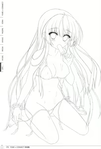Page 92 of Pure x Connect illustration art book - preview thumbnail