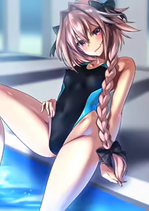 Kyouei Mizugi Sugata no Astolfo-kun to. — hentai manga cover on Fhentai