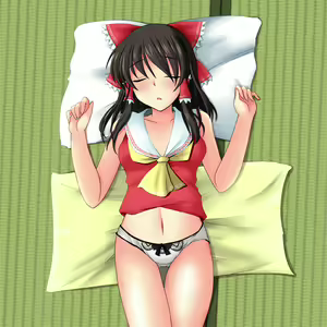Page 14 of Reimu-san ga ne tetanode itazura shite mita - preview thumbnail
