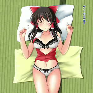 Page 3 of Reimu-san ga ne tetanode itazura shite mita - preview thumbnail
