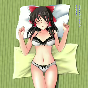 Page 4 of Reimu-san ga ne tetanode itazura shite mita - preview thumbnail