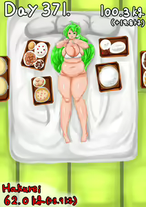 Page 5 of Self-feeding with Sanae. From default to lump - preview thumbnail