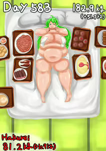 Page 7 of Self-feeding with Sanae. From default to lump - preview thumbnail