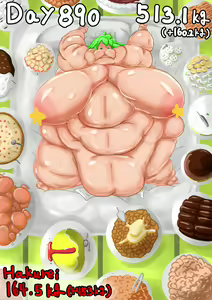 Page 10 of Self-feeding with Sanae. From default to lump - preview thumbnail