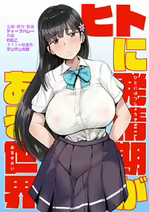 "The world where humans have an estrous cycle" — hentai manga cover on Fhentai
