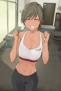 Ikken Yasashisou na Personal Gym no Trainer-san ni Karada o Ijimenukareru Hanashi — hentai manga cover on Fhentai