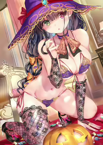 Okashi o Moratta Halloween-Lingerie-san — hentai manga cover on Fhentai
