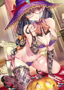 Page 7 of Okashi o Moratta Halloween-Lingerie-san - preview thumbnail