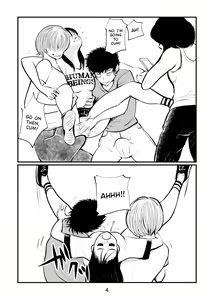 Page 4 of Inran Joshi ga Modaenagara Kintama Ijimetemita | The Lewd Girl Tortured Their Balls While Suffering From Their Advances (decensored) - preview thumbnail