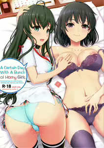 Aru Hi no Hotetta Onnanoko-tachi. | A Certain Day With A Bunch of Horny Girls. - hentai manga cover image