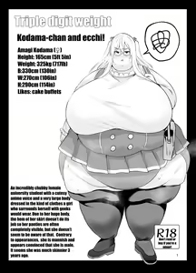 Triple digit weight Kodama-chan and H! — hentai manga cover on Fhentai