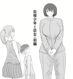 Giant Cock Boy and Giant Girl — hentai manga cover on Fhentai