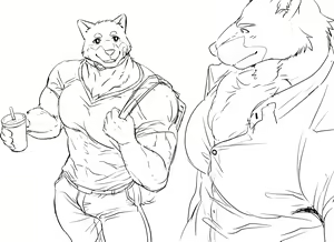 Page 8 of Moji Mojiro / Senpuukichan - しばチャット（仮）全体公開ラフ案 - preview thumbnail