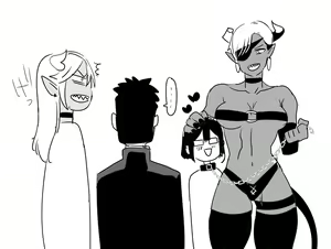 Page 4 of Futanari Miss Demon x Patheric Cutie - preview thumbnail