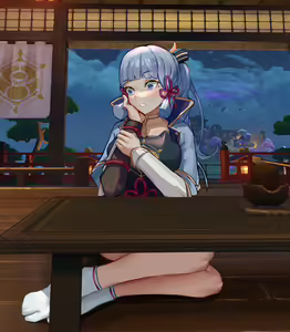 Page 5 of Genshin Impact Lumine x Ayaka Foot Worship - preview thumbnail