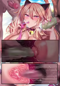 Page 33 of Gomushiko Miya CG | Miya jerking off through condoms - preview thumbnail