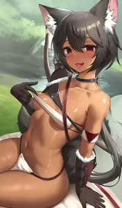 Kasshoku Kemonomimi Minzoku-chan — hentai manga cover on Fhentai