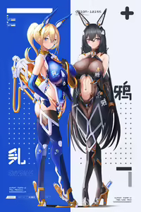 Page 3 of Original Bunny suit Mecha girls - preview thumbnail