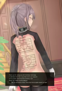 Girls Exhibition Hall: Attendants, Bathrooms, Punishment Cell, and Wall of Female Genitalia — hentai manga cover on Fhentai