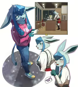 Page 3 of Glaceon Barista - preview thumbnail