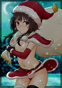 Page 10 of White (Kake) Christmas Megumin - preview thumbnail