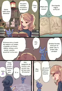 Page 3 of Shoukan Mahou de Kako no Jibun o Shoukan shite Chiisai Jibun to Sex suru Futanari Majokko no Hanashi | A story about a futanari witch who summons her past self with summoning magic and has sex with her smaller self. - preview thumbnail