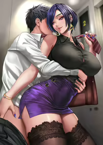 Page 2 of Shinya no Elevator de Senpai to... - preview thumbnail