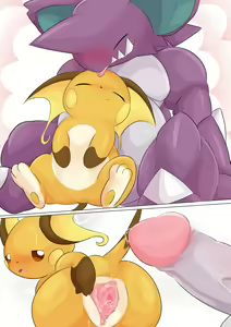 Nidoking x Raichu — hentai manga cover on Fhentai