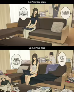 Page 12 of A Day in the Life of a Couple: Their First Month Living Together vs. One Year Later | Une journée dans la vie d'un couple : Premier mois vs un an plus tard - preview thumbnail