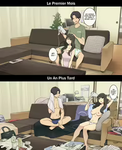 Page 14 of A Day in the Life of a Couple: Their First Month Living Together vs. One Year Later | Une journée dans la vie d'un couple : Premier mois vs un an plus tard - preview thumbnail