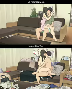 Page 16 of A Day in the Life of a Couple: Their First Month Living Together vs. One Year Later | Une journée dans la vie d'un couple : Premier mois vs un an plus tard - preview thumbnail