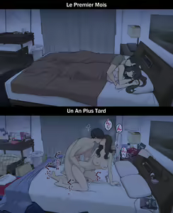 Page 22 of A Day in the Life of a Couple: Their First Month Living Together vs. One Year Later | Une journée dans la vie d'un couple : Premier mois vs un an plus tard - preview thumbnail