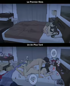 Page 23 of A Day in the Life of a Couple: Their First Month Living Together vs. One Year Later | Une journée dans la vie d'un couple : Premier mois vs un an plus tard - preview thumbnail