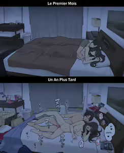 Page 24 of A Day in the Life of a Couple: Their First Month Living Together vs. One Year Later | Une journée dans la vie d'un couple : Premier mois vs un an plus tard - preview thumbnail