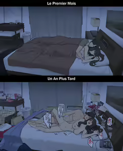 Page 25 of A Day in the Life of a Couple: Their First Month Living Together vs. One Year Later | Une journée dans la vie d'un couple : Premier mois vs un an plus tard - preview thumbnail