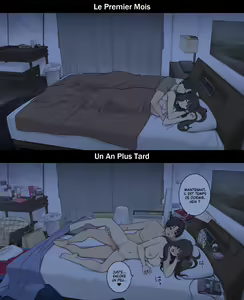Page 26 of A Day in the Life of a Couple: Their First Month Living Together vs. One Year Later | Une journée dans la vie d'un couple : Premier mois vs un an plus tard - preview thumbnail