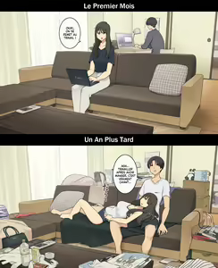 Page 9 of A Day in the Life of a Couple: Their First Month Living Together vs. One Year Later | Une journée dans la vie d'un couple : Premier mois vs un an plus tard - preview thumbnail