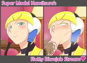 Page 2 of Kamitsure-san no Hyottoko Fella Haishin ♥ | Super Model Kamitsure's Slutty Blowjob-Face Stream ♥ - preview thumbnail