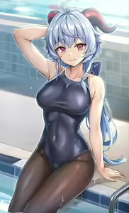 Page 3 of Sukumizu Tights Ganyu - preview thumbnail