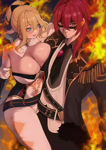 Diluc & Jean | 다이루크&진 (decensored) — hentai manga cover on Fhentai