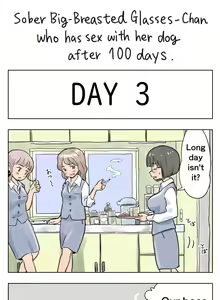 Page 3 of Plain Big-Breasted Glasses-Chan who has sex with her dog after 100 days - preview thumbnail