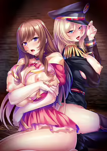 Kimajime Gunjin to Seiso Hime o Dekachin de Seifuku! Kyonyuu Haramase Onaho ni Shite Gehin ni Kobi Tsukusa Seru! — hentai manga cover on Fhentai