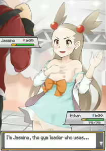 PokeTrai Battle!! (5) Ethan vs Jasmine — hentai manga cover on Fhentai