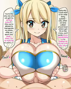 Page 8 of Lucy Hizaue Zuri ♡ | Lucy's Knee-High Paizuri ♡ - preview thumbnail
