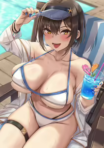 Page 4 of Mizugi Semi-short-chan Porori - preview thumbnail