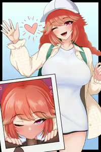 Takanashi Kiara's Erotic Photo and Fellatio - hentai manga cover image