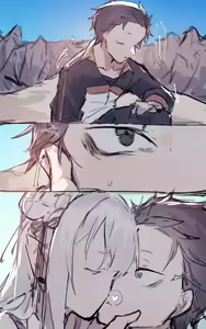 Page 3 of Emilia comforts Subaru - preview thumbnail